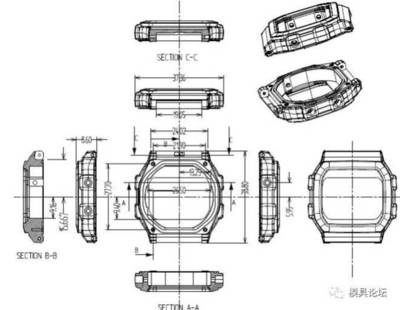 《智能手表外壳注塑模具设计》(附带3D图)