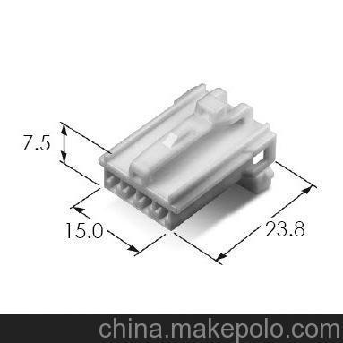 KET汽车连接器MG610396-4配件SDL塑件 4位白胶壳图片,KET汽车连接器MG610396-4配件SDL塑件 4位白胶壳图片大全,广州市麦腾电子科技-